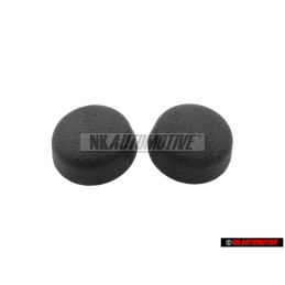 2x VW Original Tapa Protectora Negro Satinado - 811857845 01C