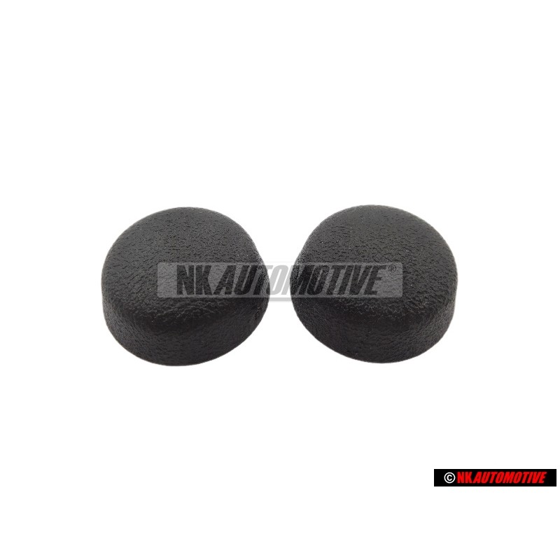 2x VW Original Tapa Protectora Negro Satinado - 811857845 01C