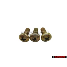3x VW Original Tornillo Alomado - N 0141335