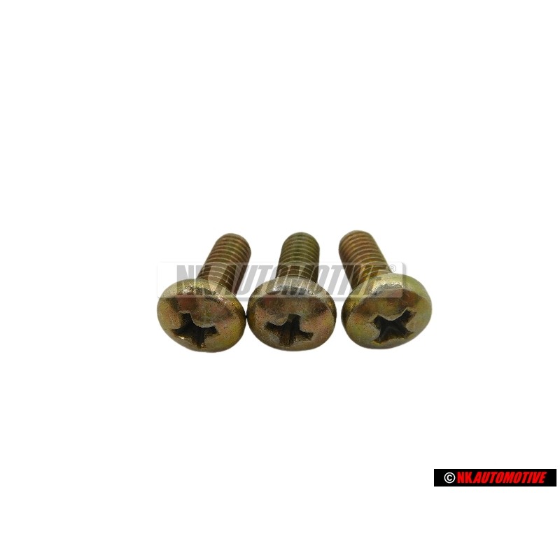3x VW Original Tornillo Alomado - N 0141335