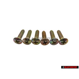 6x VW Original Tornillo Avellanado P. 
