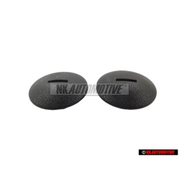 2x VW Original Boton Presion Negro Satinado - 441863987A B41