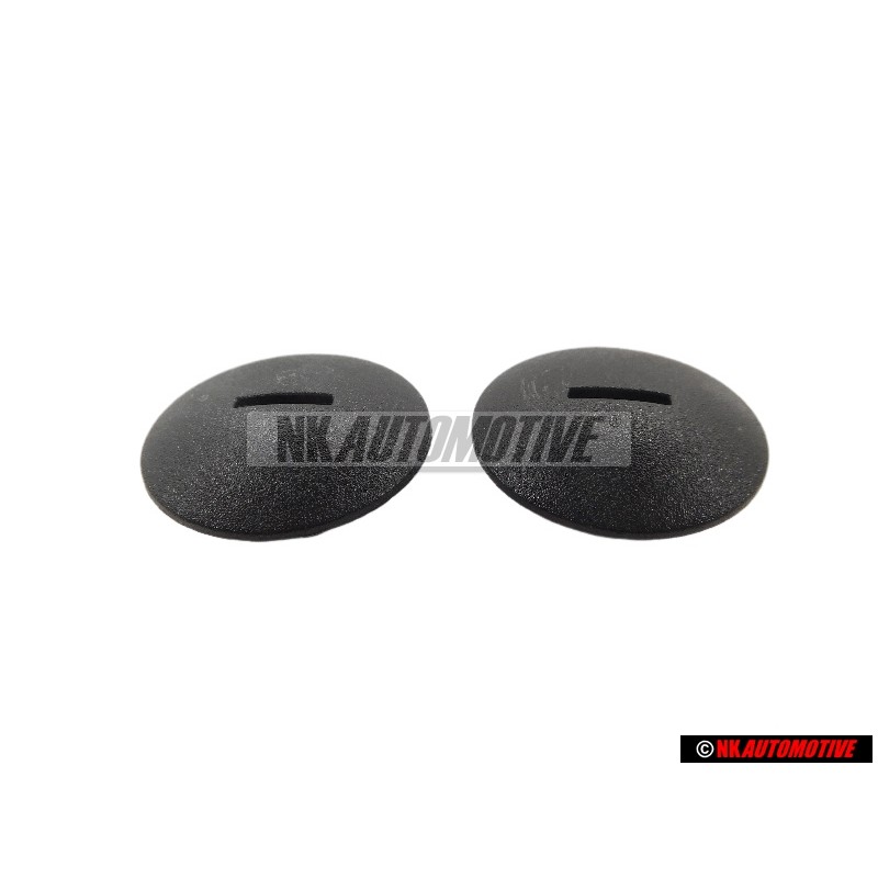 2x VW Original Boton Presion Negro Satinado - 441863987A B41