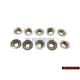 10x VW Original Tuerca Cortante - N 0386011
