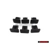 6x VW Original Clip Negro Satinado - 357867646 9B9