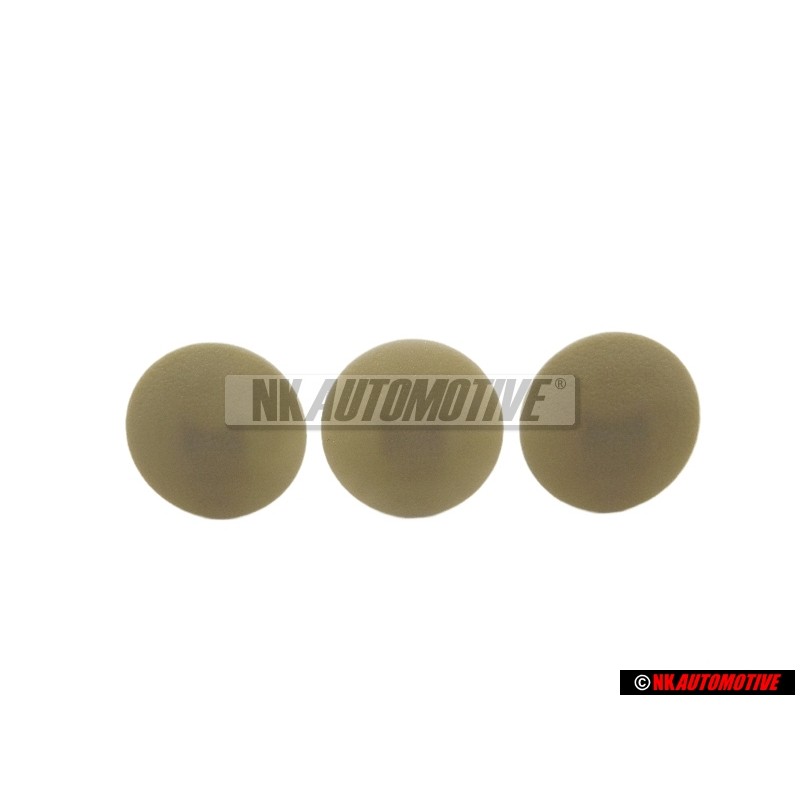 3x VW Original Clip Gris - 321867838 8AX