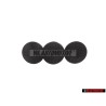 3x VW Original Clip Negro Satinado - 321867838 01C