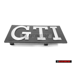 Original VW GTI Front Grill Badge Black Brushed Silver - 171853679 EG8