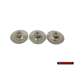 3x Original VW Hex Nut With Rubber Washer - N 90574801