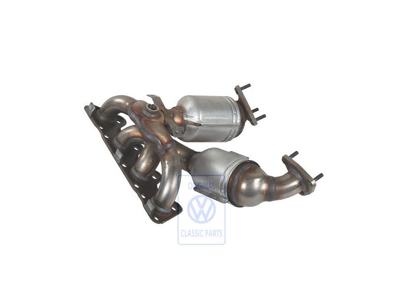 VW Original Colector De Escape Con Catalizador - 06F253031RX