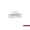 VW Original Rotulo Autoadhesivo Plata Diamante/Rojo Teja - 191853750J YG9