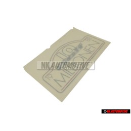 VW Original Rotulo Autoadhesivo Plata Diamante/Rojo Teja - 191853750J YG9