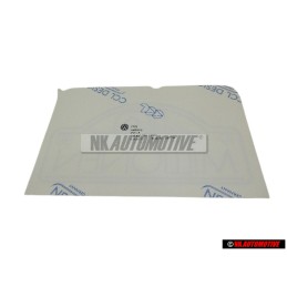 VW Original Rotulo Autoadhesivo Plata Diamante/Rojo Teja - 191853750J YG9