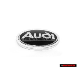 Audi Original Lado Simbolo Insignia Emblema Negro Cromo - 895853621A 01C