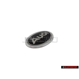 Audi Original Lado Simbolo Insignia Emblema Negro Cromo - 895853621A 01C