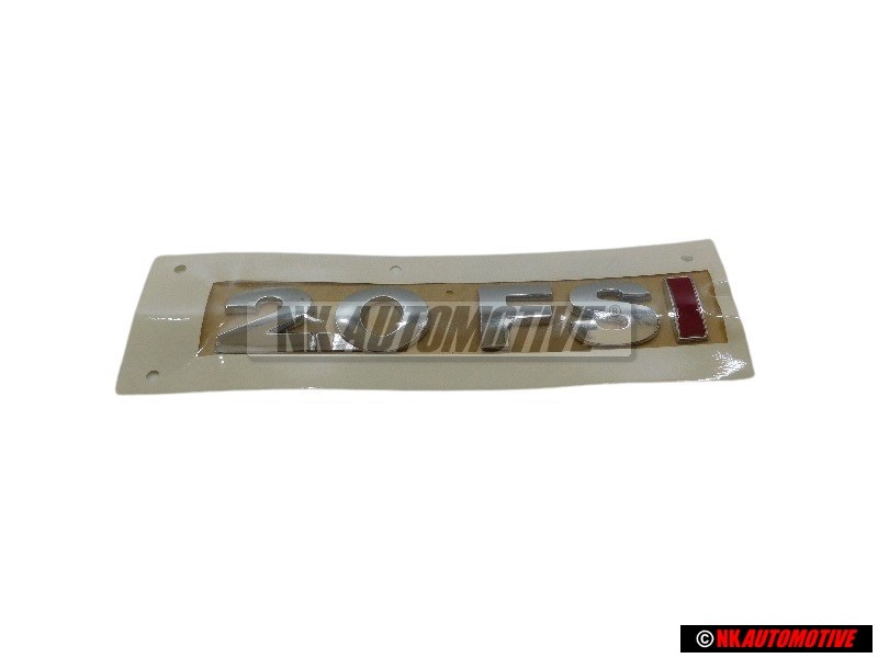 VW Original 2.0 FSI Trasero Rotulo Insignia Emblema Cromo Rojo - 1Q0853675A GQF