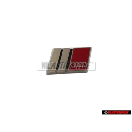 Audi Original S6 Volante Rotulo Insignia Emblema Cromo Rojo - 4A0419685A