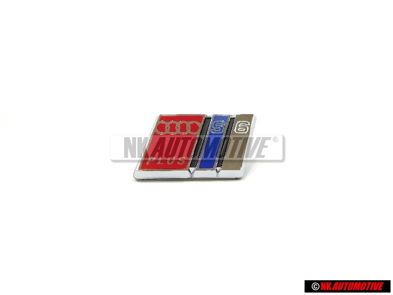 Audi Original S6 PLUS Volante Rotulo Insignia Emblema Cromo Rojo - 4A0419685C