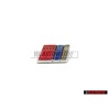 Audi Original S6 PLUS Volante Rotulo Insignia Emblema Cromo Rojo - 4A0419685C