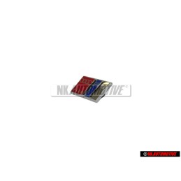 Audi Original S6 PLUS Volante Rotulo Insignia Emblema Cromo Rojo - 4A0419685C