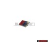 Audi Original S6 PLUS Volante Rotulo Insignia Emblema Cromo Rojo - 4A0419685C
