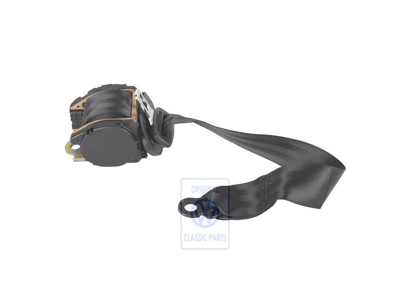 VW Original Cinturon Segur. Tres Puntos Negro Satinado - 1H9857806A B41