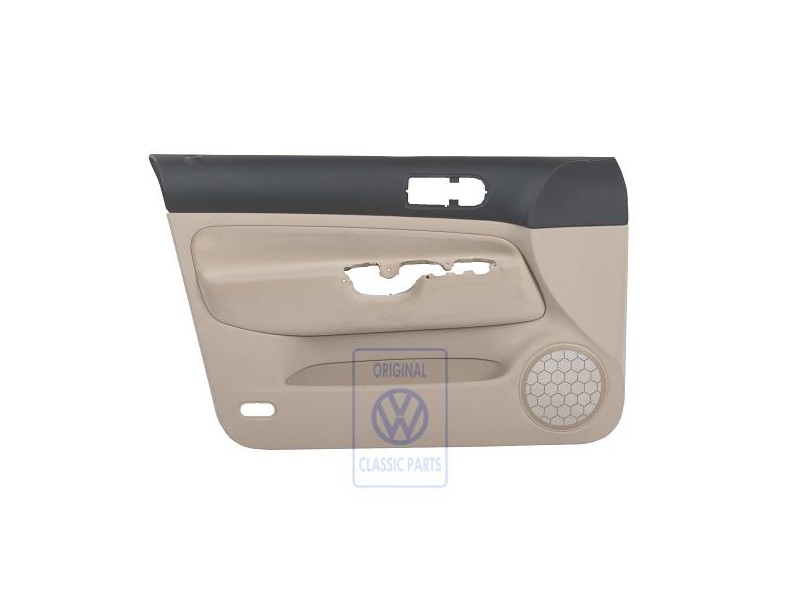 VW Original Revestimiento Puerta (Tela) Negro/Beige Claro - 1J4867011CSPDM
