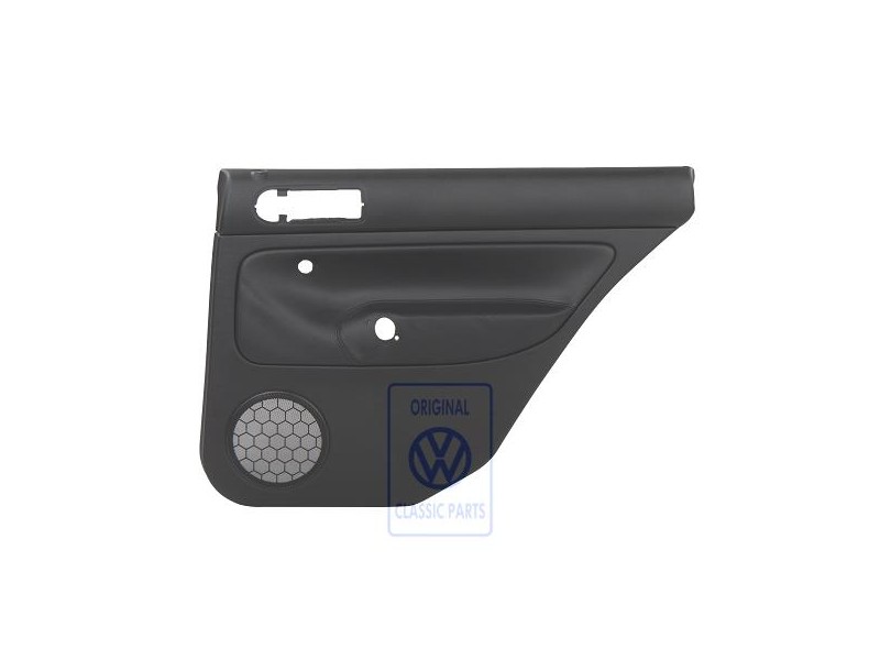 VW Original Panel De Puerta (Cuero) Negro/Negro - 1J9867212ALHWU