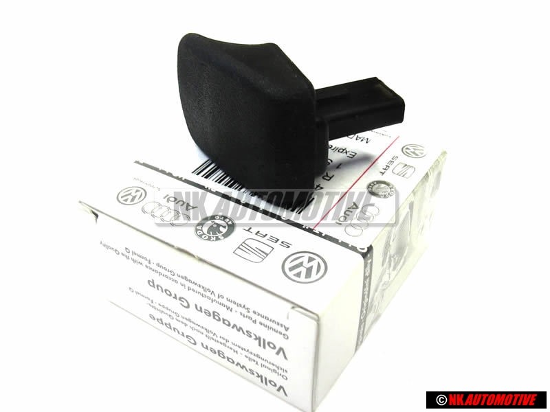VW Original Boton Negro Satinado - 191881633 01C