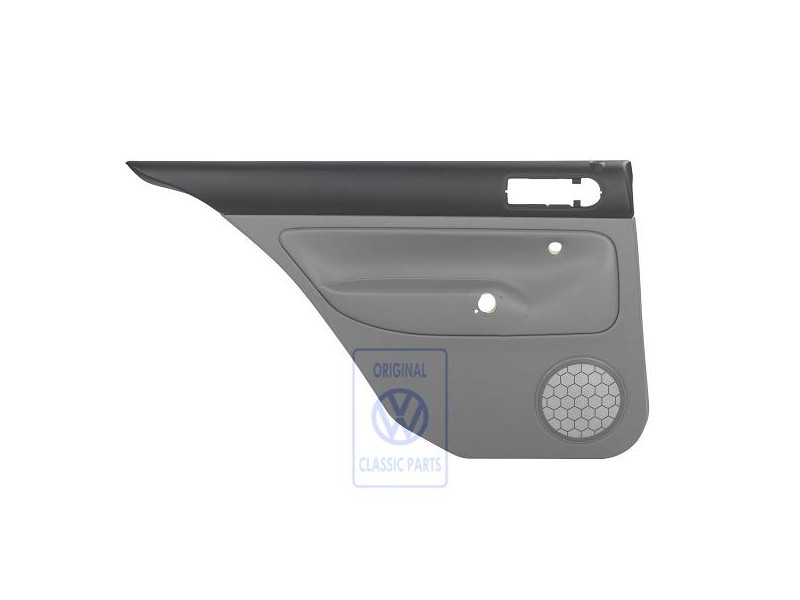 VW Original Panel De Puerta (Cuero) Negro/Beige Claro - 1J5867211BGLKY