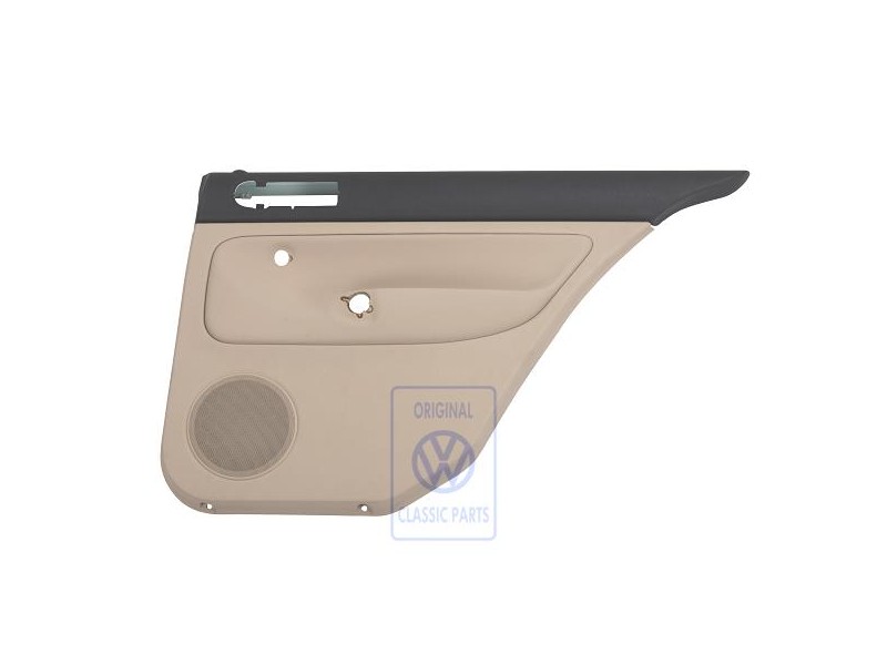 VW Original Revestimiento Puerta (Tela) Negro/Beige Claro - 1J5867212ADJGE