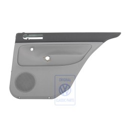 VW Original Revestimiento Puerta (Tela) Negro/Gris Franela - 1J5867212ADJGH
