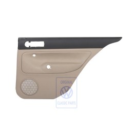 VW Original Panel De Puerta (Cuero) Negro/Beige Claro - 1J5867212BGLKY