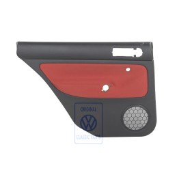 VW Original Revestimiento Puerta (Tela) Negro/Naranja Tropic - 1J9867211Q KNP