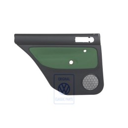 VW Original Revestimiento Puerta (Tela) Negro/Verde Cosmic - 1J9867211Q KNQ