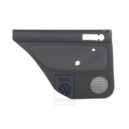 VW Original Revestimiento Puerta (Tela) Negro/Antracita - 1J9867211Q KNR