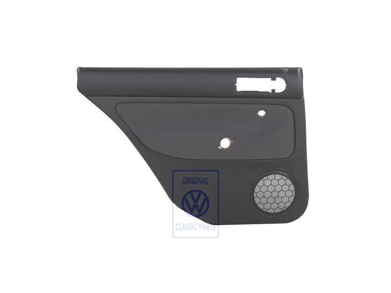 VW Original Revestimiento Puerta (Tela) Negro/Antracita - 1J9867211Q KNR