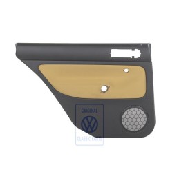 VW Original Revestimiento Puerta (Tela) Negro/Amarillo Futura - 1J9867211Q KNS