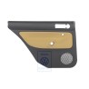 VW Original Revestimiento Puerta (Tela) Negro/Amarillo Futura - 1J9867211Q KNS