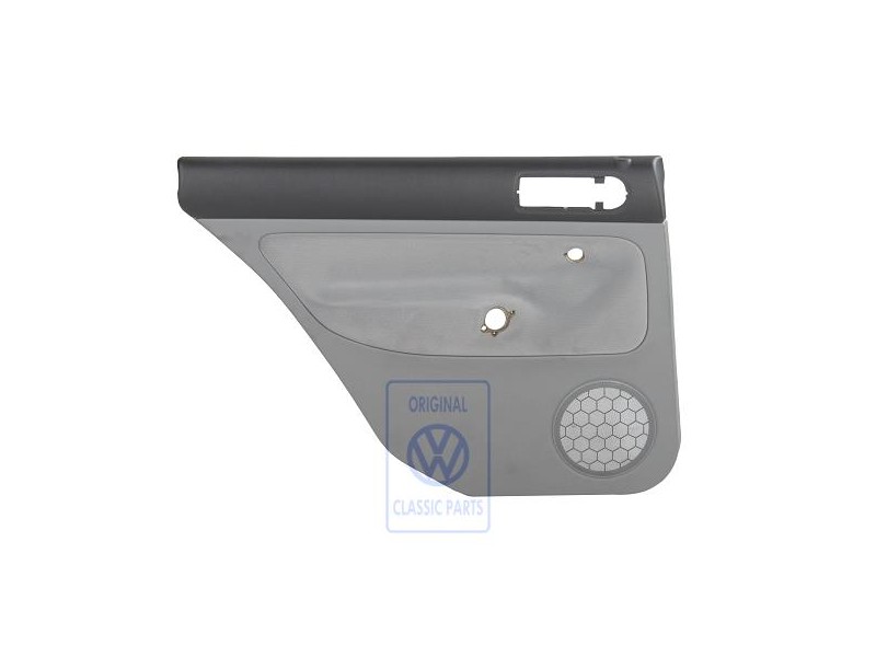 VW Original Revestimiento Puerta (Tela) Negro/Gris Franela - 1J9867211S HWL