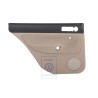 VW Original Revestimiento Puerta (Tela) Negro/Beige Claro - 1J9867211S HWM
