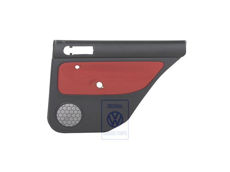 VW Original Revestimiento Puerta (Tela) Negro/Naranja Tropic - 1J9867212Q KNP