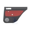 VW Original Revestimiento Puerta (Tela) Negro/Naranja Tropic - 1J9867212Q KNP