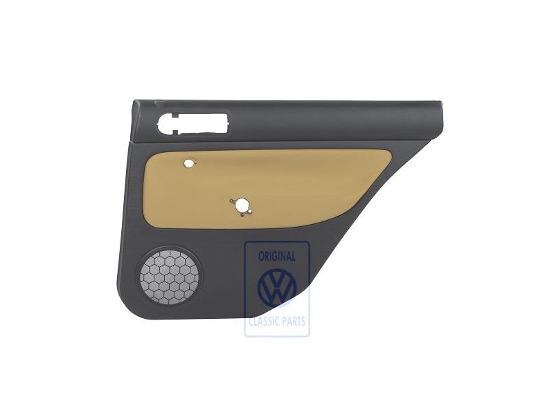 VW Original Revestimiento Puerta (Tela) Negro/Amarillo Futura - 1J9867212Q KNS