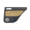 VW Original Revestimiento Puerta (Tela) Negro/Amarillo Futura - 1J9867212Q KNS