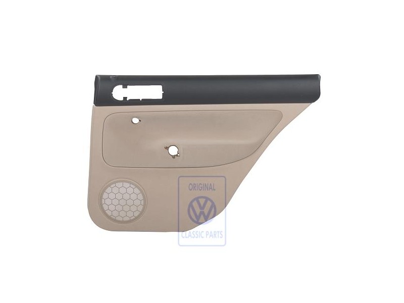VW Original Revestimiento Puerta (Tela) Negro/Beige Claro - 1J9867212S HWM