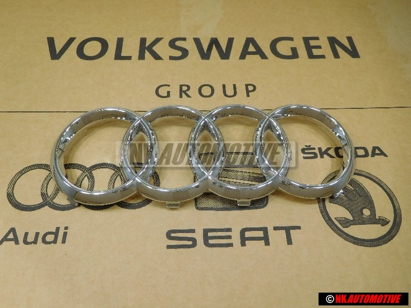 Audi Original Anillos Frente Simbolo Insignia Emblema Cromo - 8T0853605 2ZZ