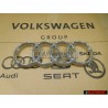 Audi Original Anillos Frente Simbolo Insignia Emblema Cromo - 8T0853605 2ZZ
