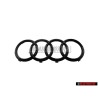 Audi Original Anillos Frente Simbolo Insignia Emblema Negro - 8T0853605 T94