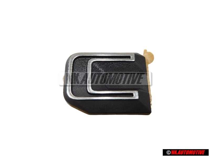 VW Original C Trasero Rotulo Insignia Emblema Plata Cepillada - 321853741